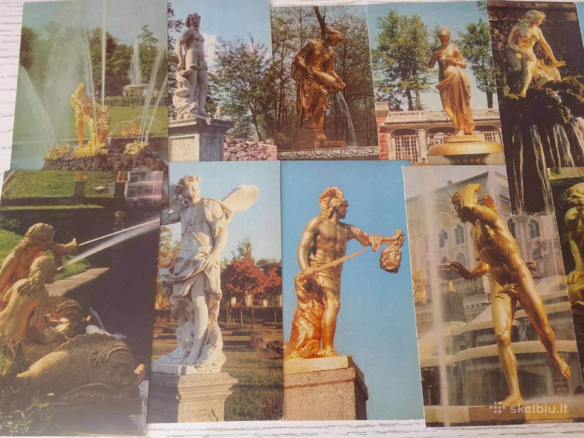 Skulptūra Petrodvarca - atviručių rinkinys