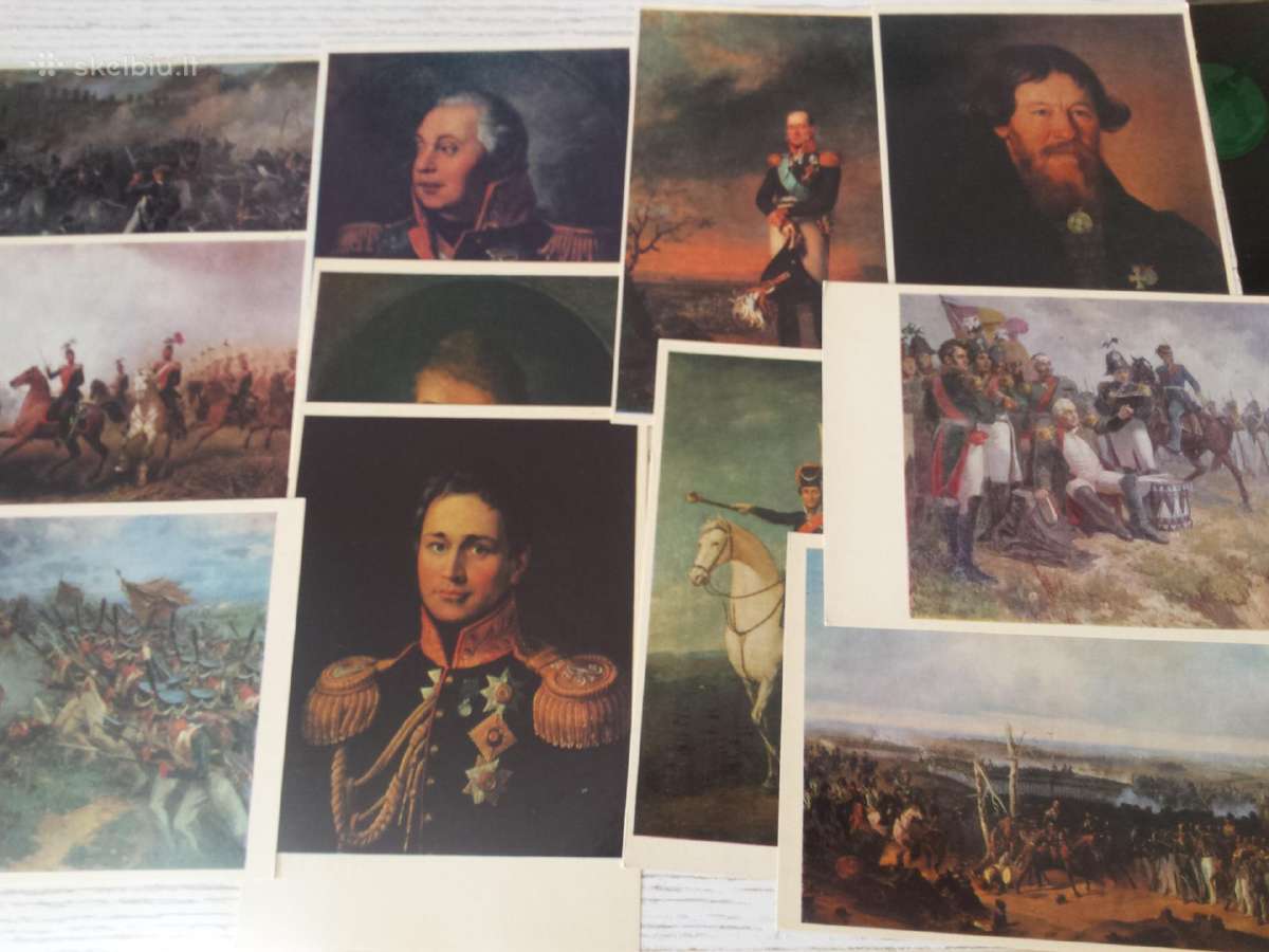 Borodino mūšis - atvirukų rinkinys