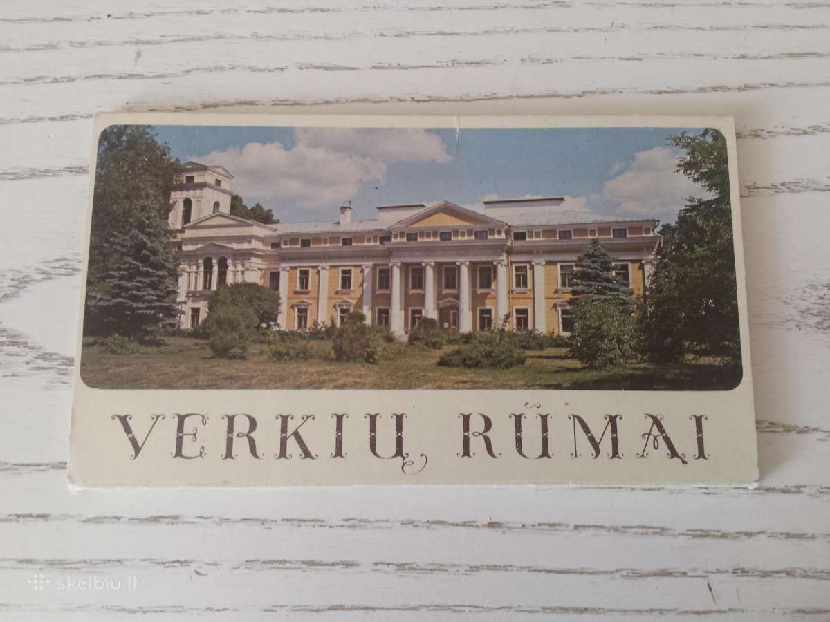 Verkių rūmai atvirukų rinkinyje