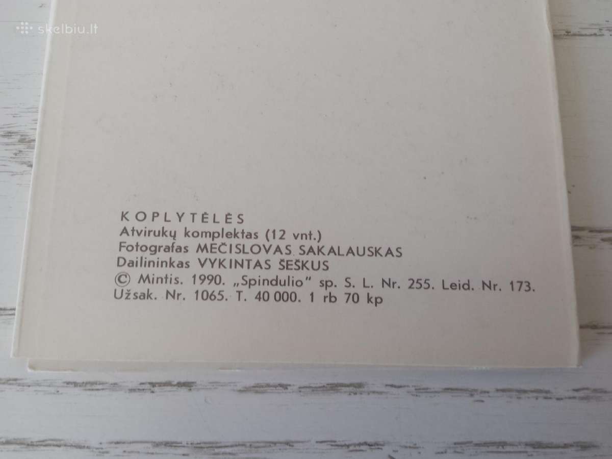 Koplytėlės - atvirukų rinkinyje - nuotraukos Nr. 4