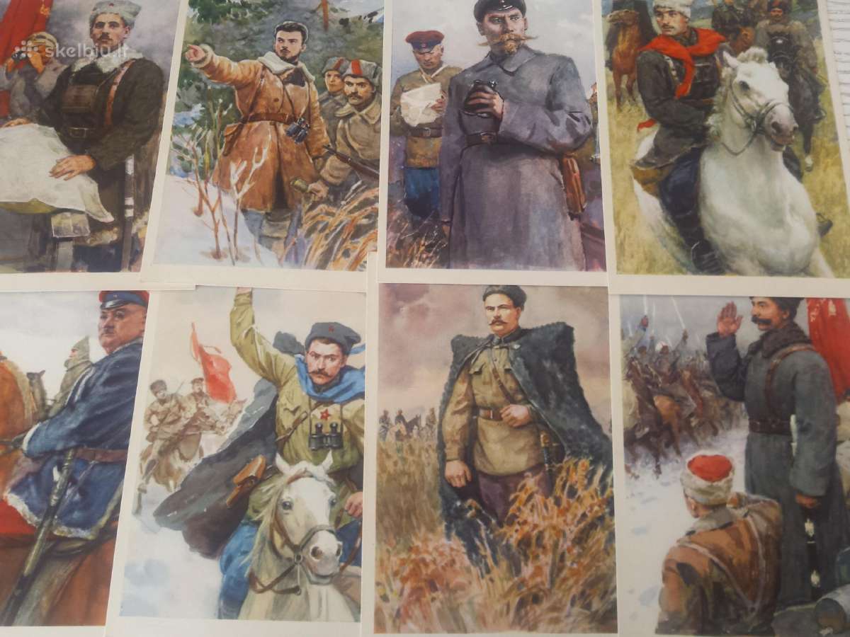 Pilietinio karo herojai atvirutėse 1961 m. - nuotraukos Nr. 2