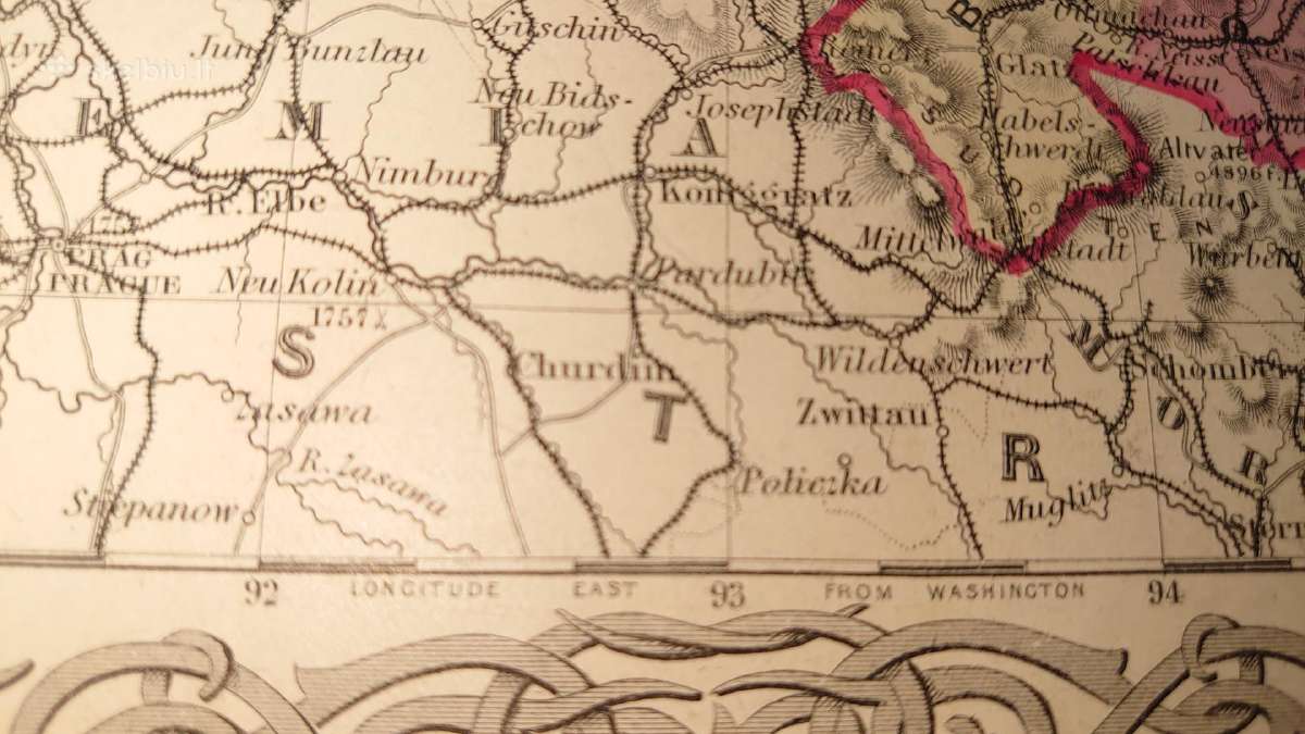 1855 m. Prūsijos originalus žemėlapis - nuotraukos Nr. 19