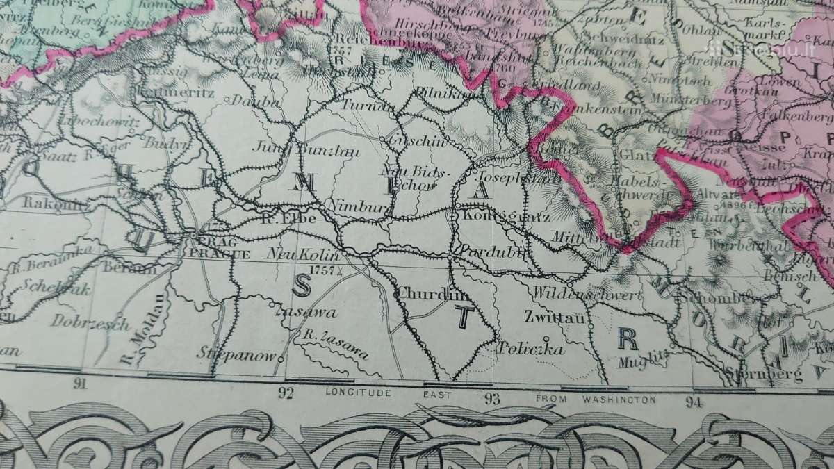 1855 m. Prūsijos originalus žemėlapis - nuotraukos Nr. 21