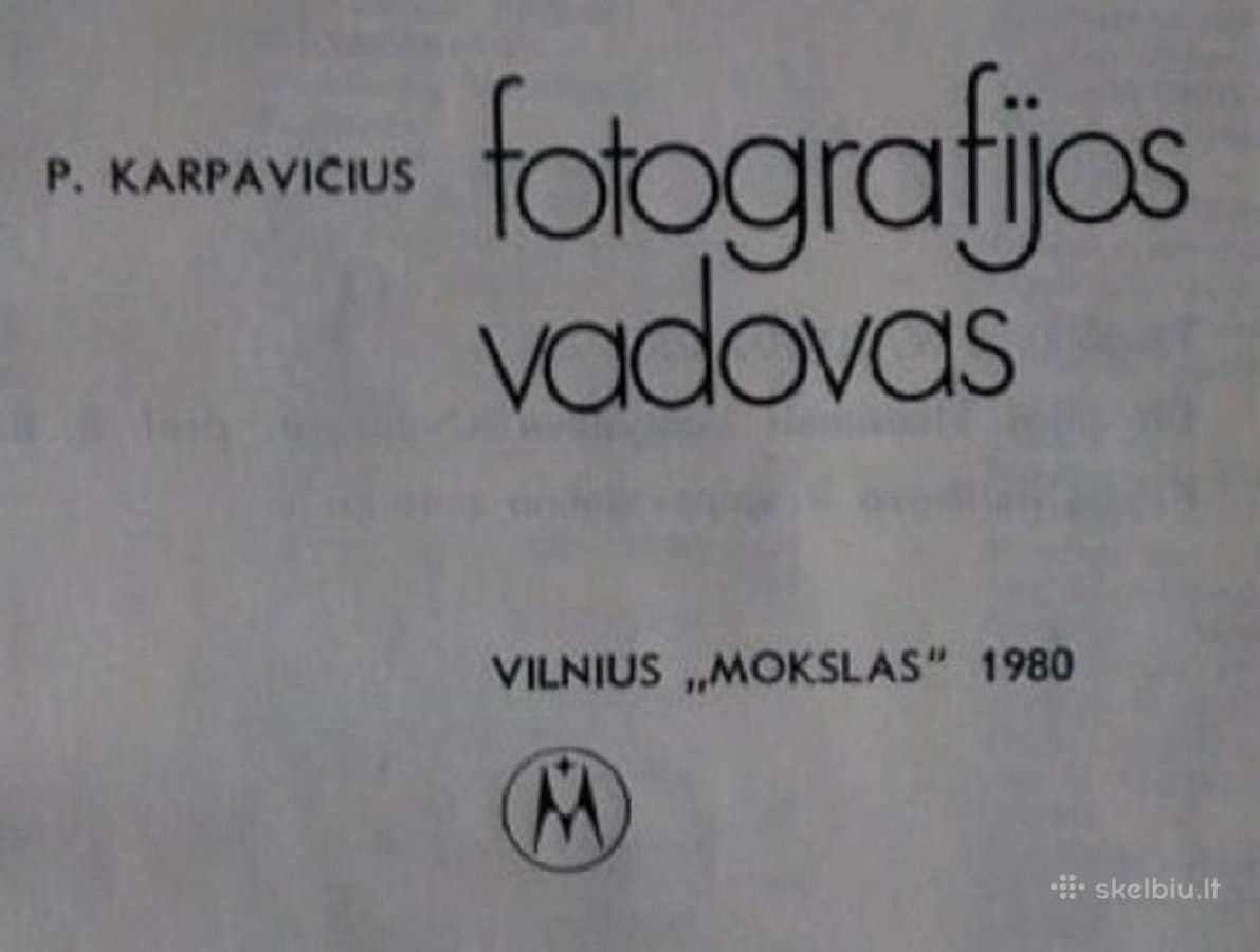 P. Karpavičius fotografijos vadovas - nuotraukos Nr. 4
