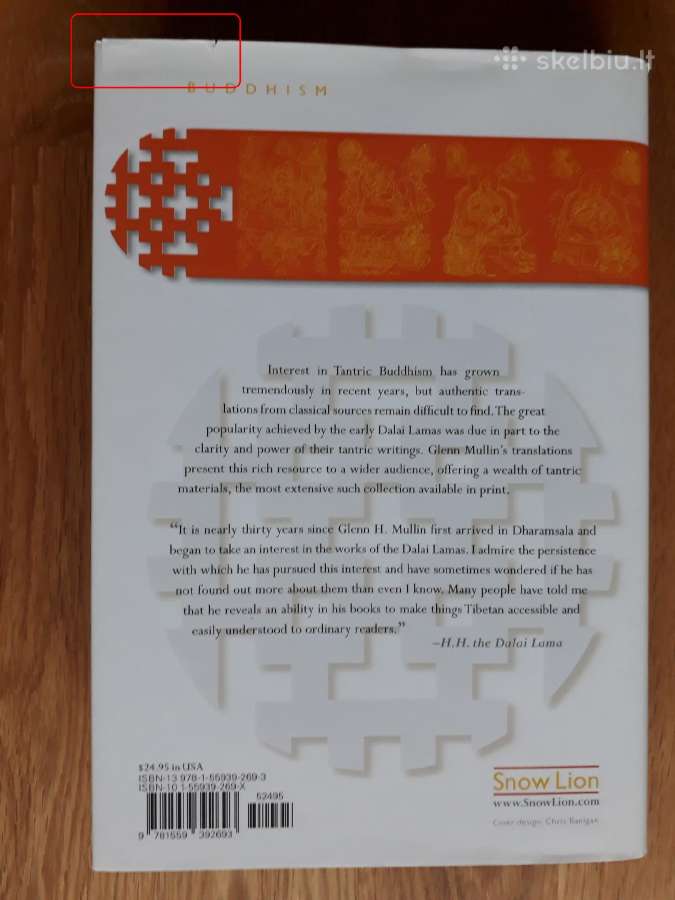 Knyga "The Dalai Lamas on Tantra" Glenn H. Mullin - nuotraukos Nr. 2