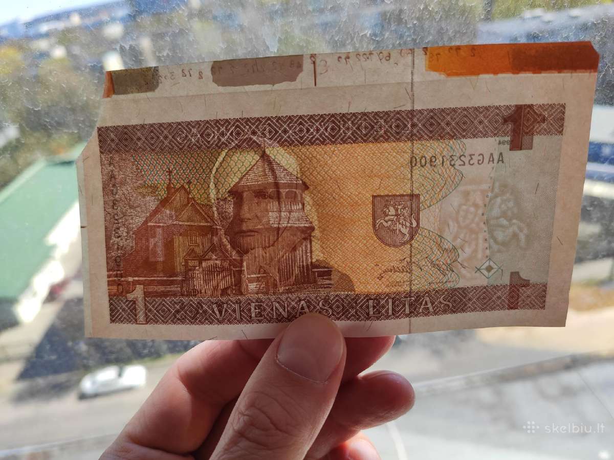 1 litas žemaitė su dažu juostele - nuotraukos Nr. 5