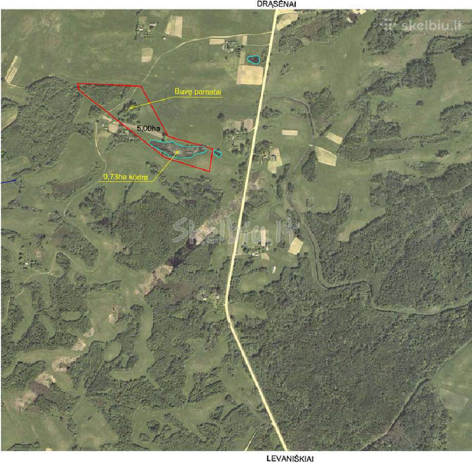 Parduodamas 5,00ha žemės ūkio paskirties sklypas