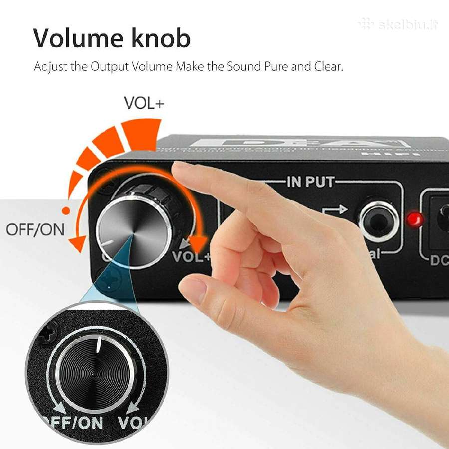Spdif (Coax, Toslink) į analoginį garsą keitiklis - nuotraukos Nr. 5