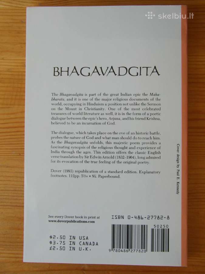 Knyga "Bhagavadgita" Sir Edwin Arnold - nuotraukos Nr. 2