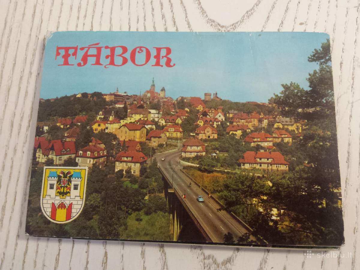 Čekijos miestas Taboras - atvirutėse