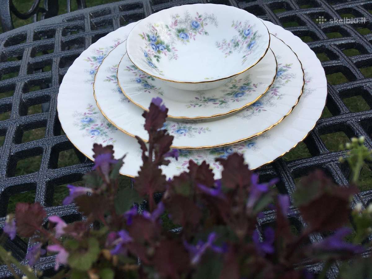 Pietu komplektas Royal Albert blue blossom 4 asm - nuotraukos Nr. 5