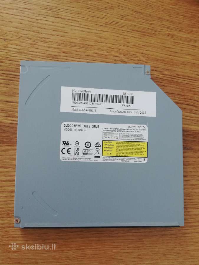 Laptop dvd optinis irenginys Lite on Du-8a6sh - nuotraukos Nr. 2