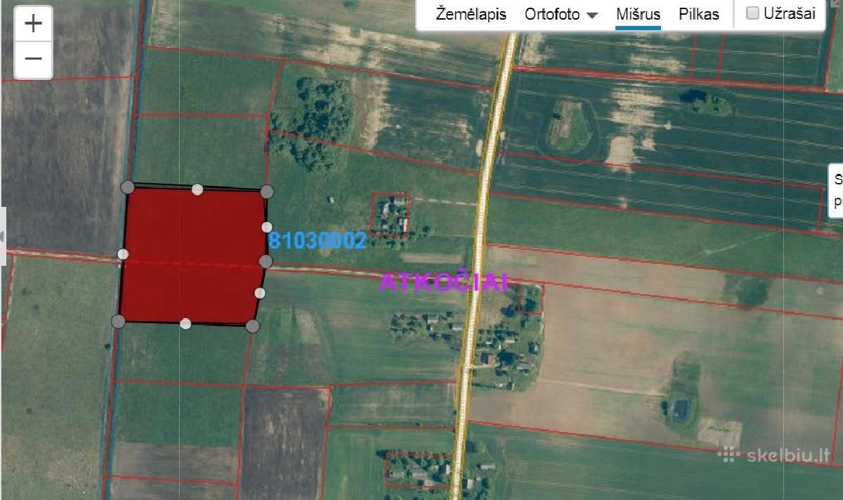 Parduodama žemė