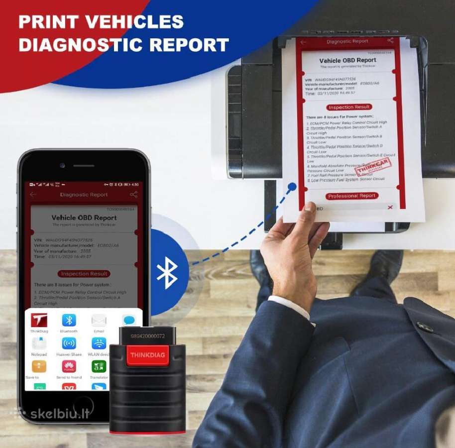 Thinkcar Thinkdiag Obd2 Diagnostikos įranga - nuotraukos Nr. 6