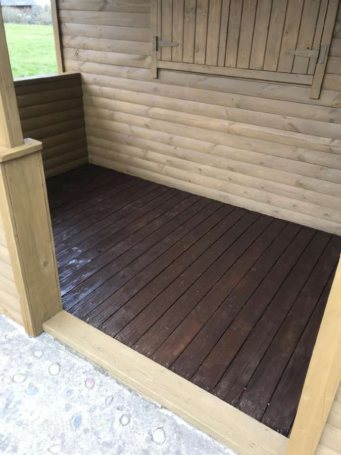 Medinių namų ir fasadų dažymas - nuotraukos Nr. 16