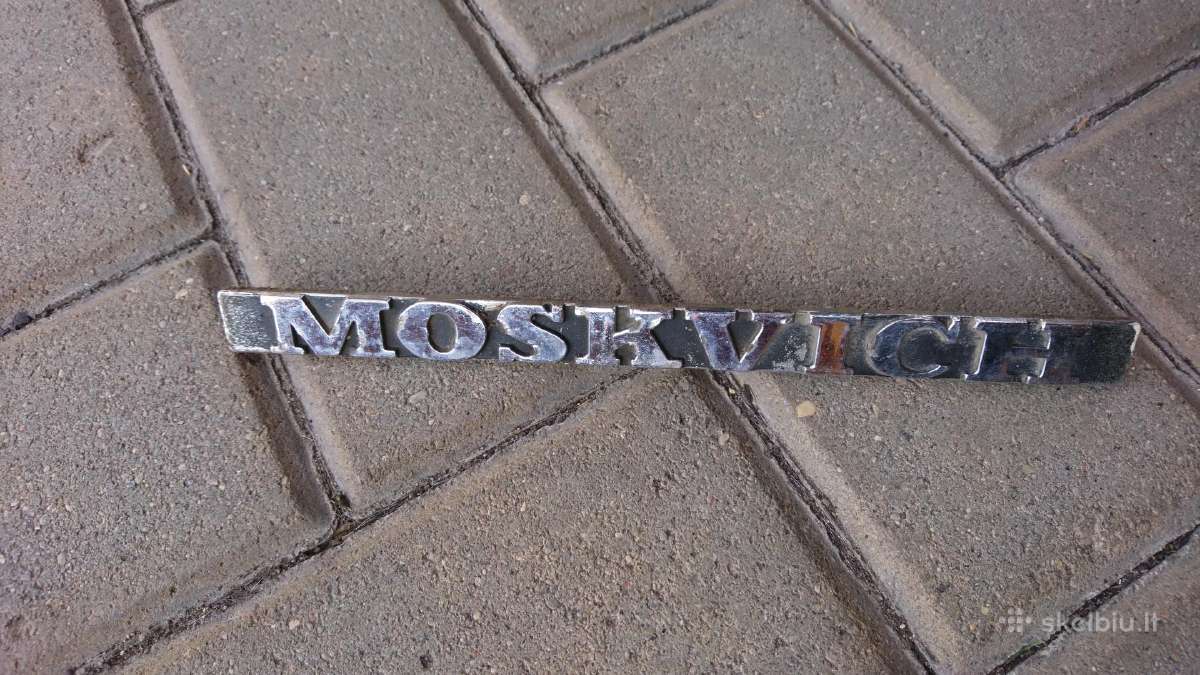 "Moskvic" automobilio užrašas