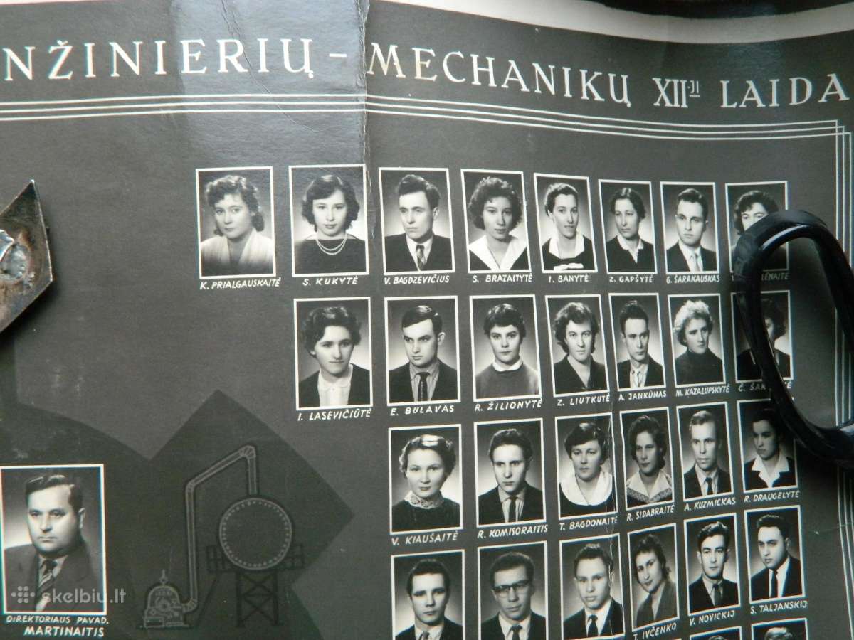 1956-1961 m.kpi mokslo baigimo zenklas+foto - nuotraukos Nr. 7