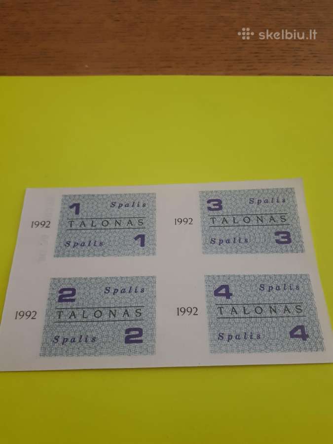 Lietuva Maisto talonai 1992m. spalis