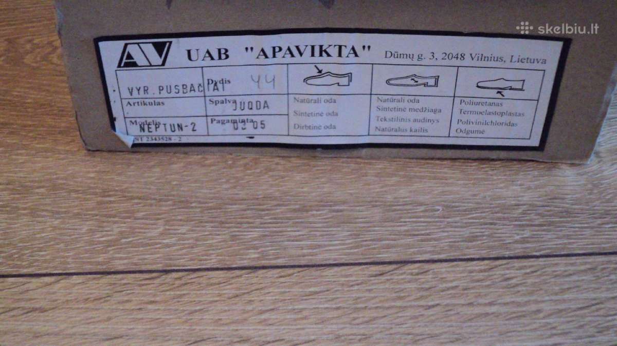 Batai jūriniai tikros odos Dydžiai 44, 45 - nuotraukos Nr. 2