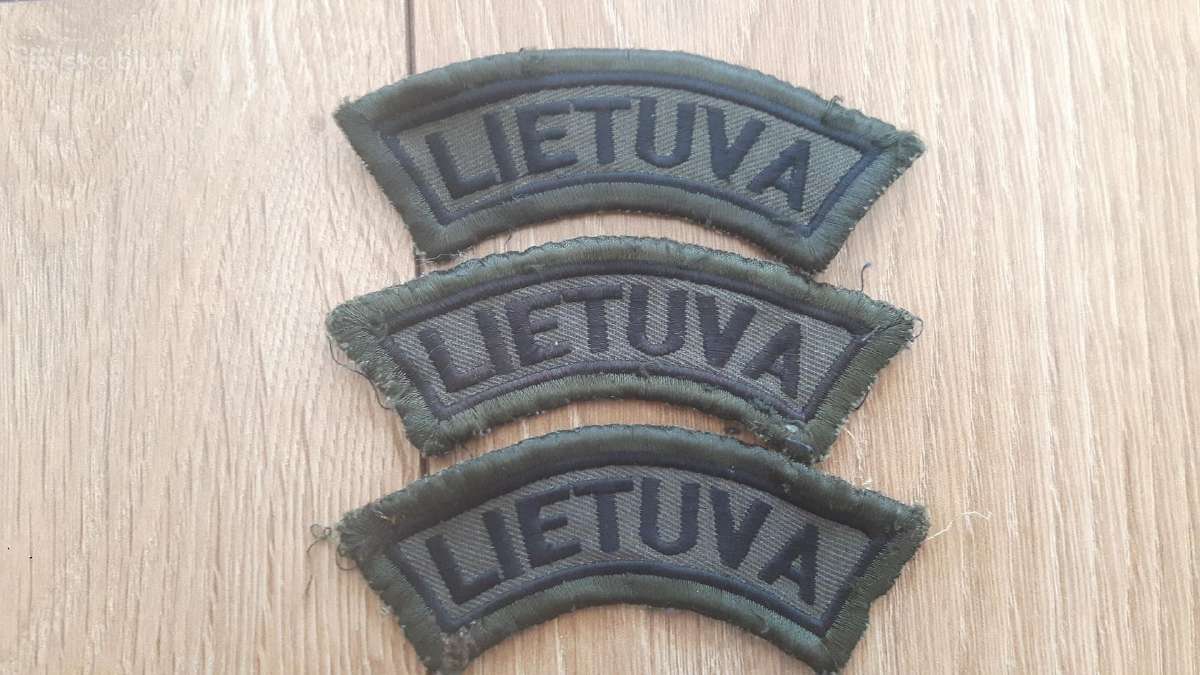 Lk sausumos antsiuvas Lietuva išsiuvinėtas