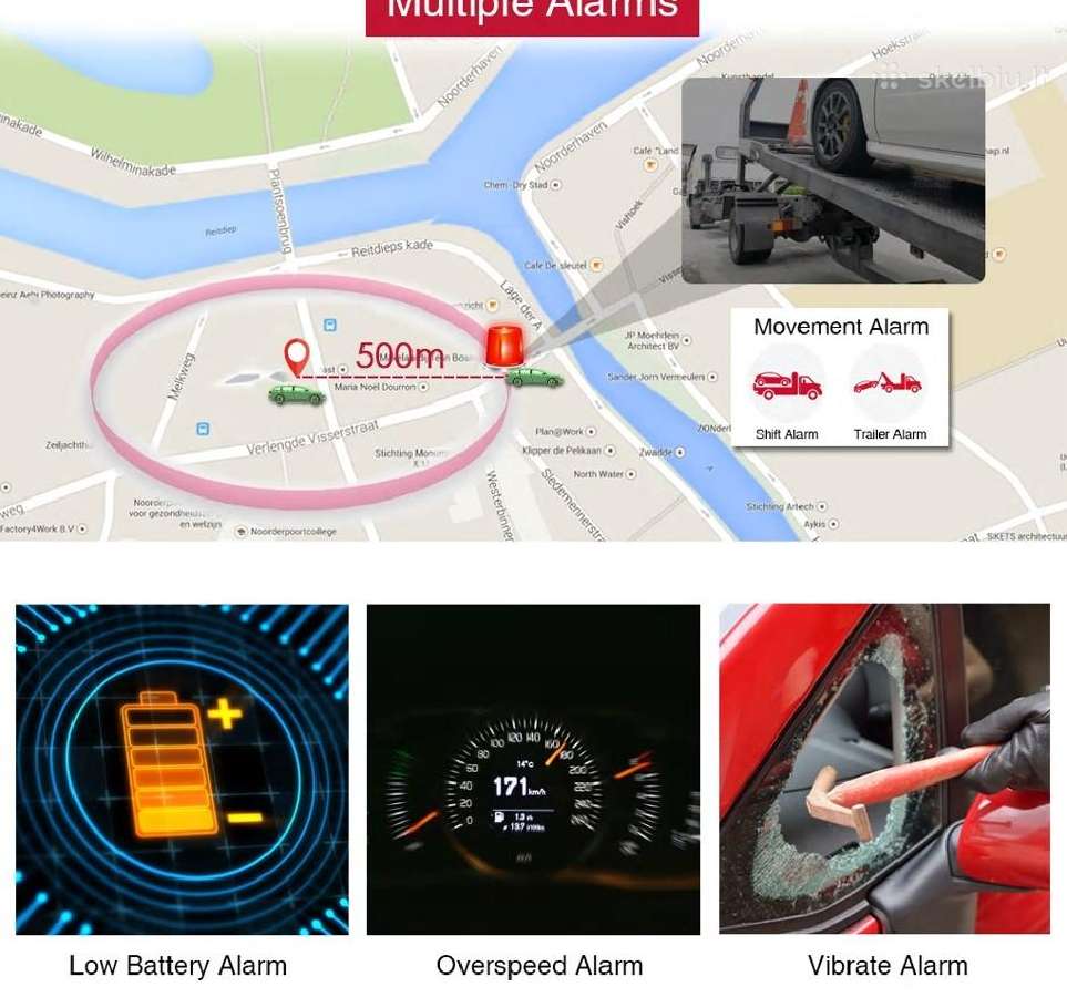 Mini GPS sekimo įrenginys su magnetu ir baterija - nuotraukos Nr. 7