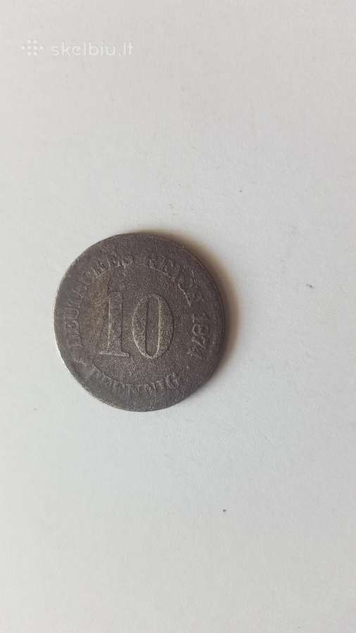 Vokietijos imperija 1874m. 10 pfennig
