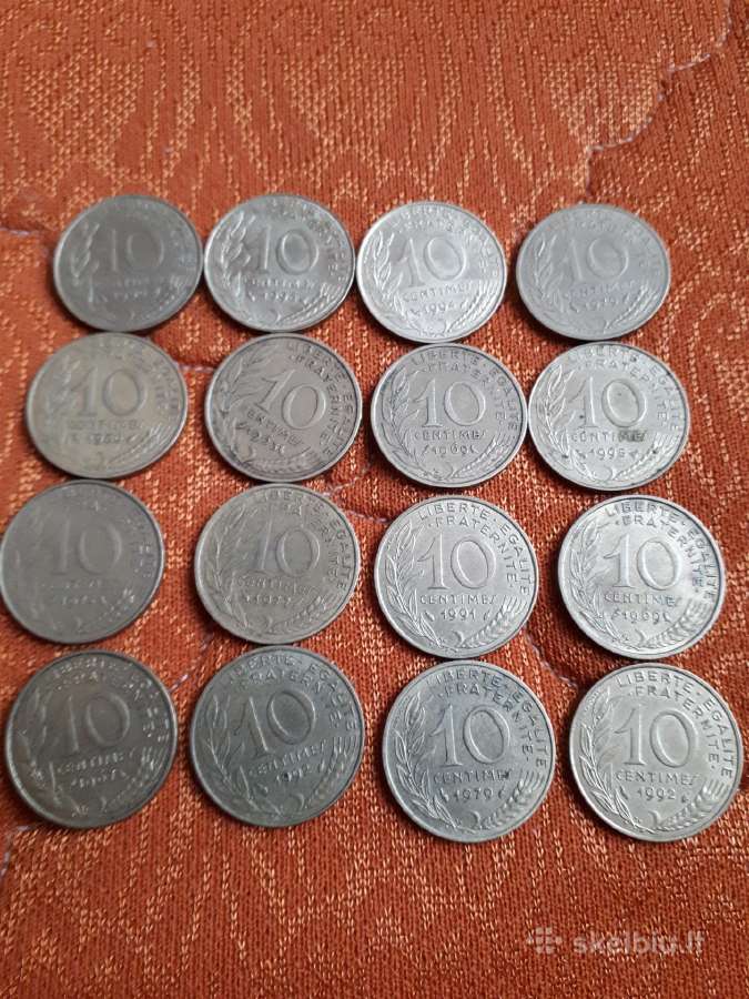 Prancūzija 10 Santimų 1962-1996m.