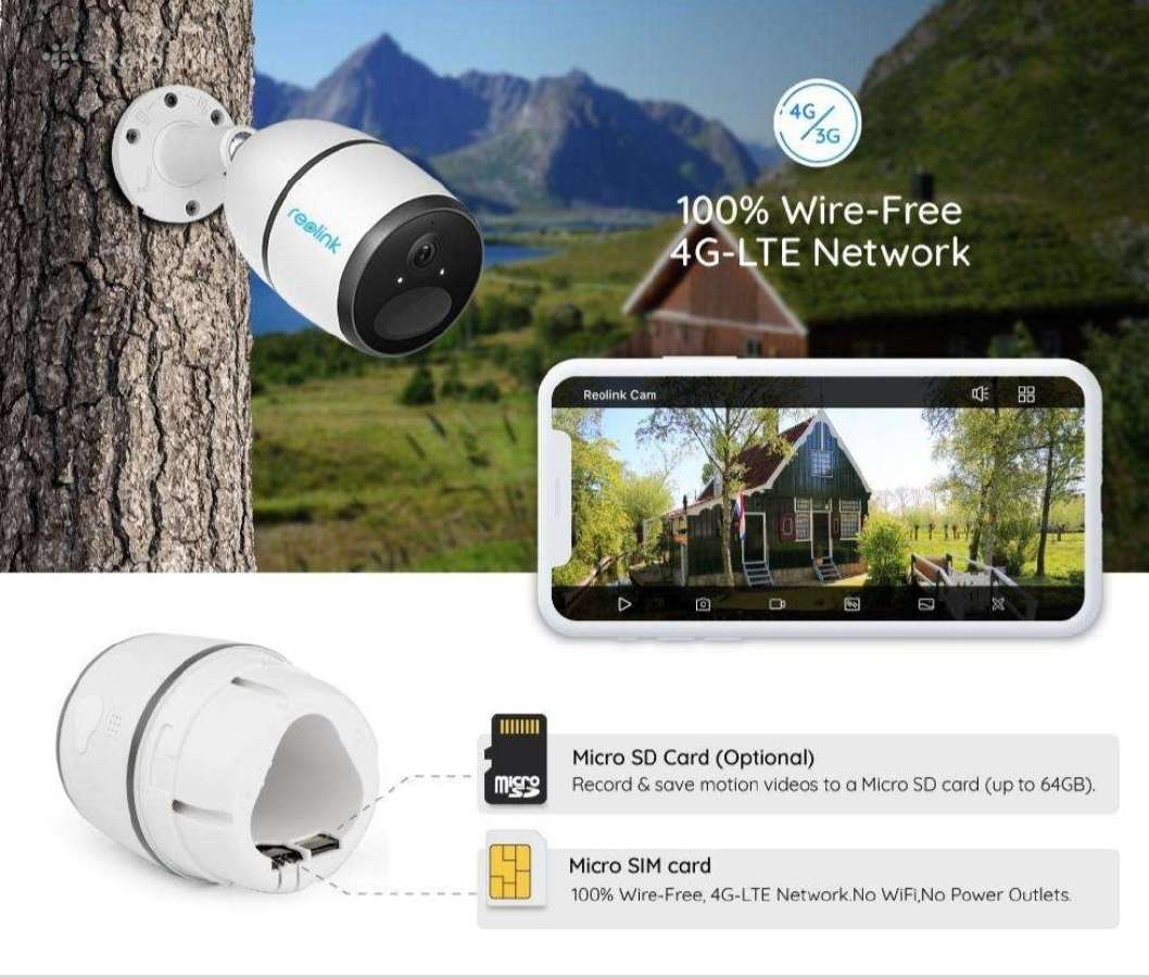 Reolink Argus Go Plus 4mp lauko kamera - nuotraukos Nr. 3
