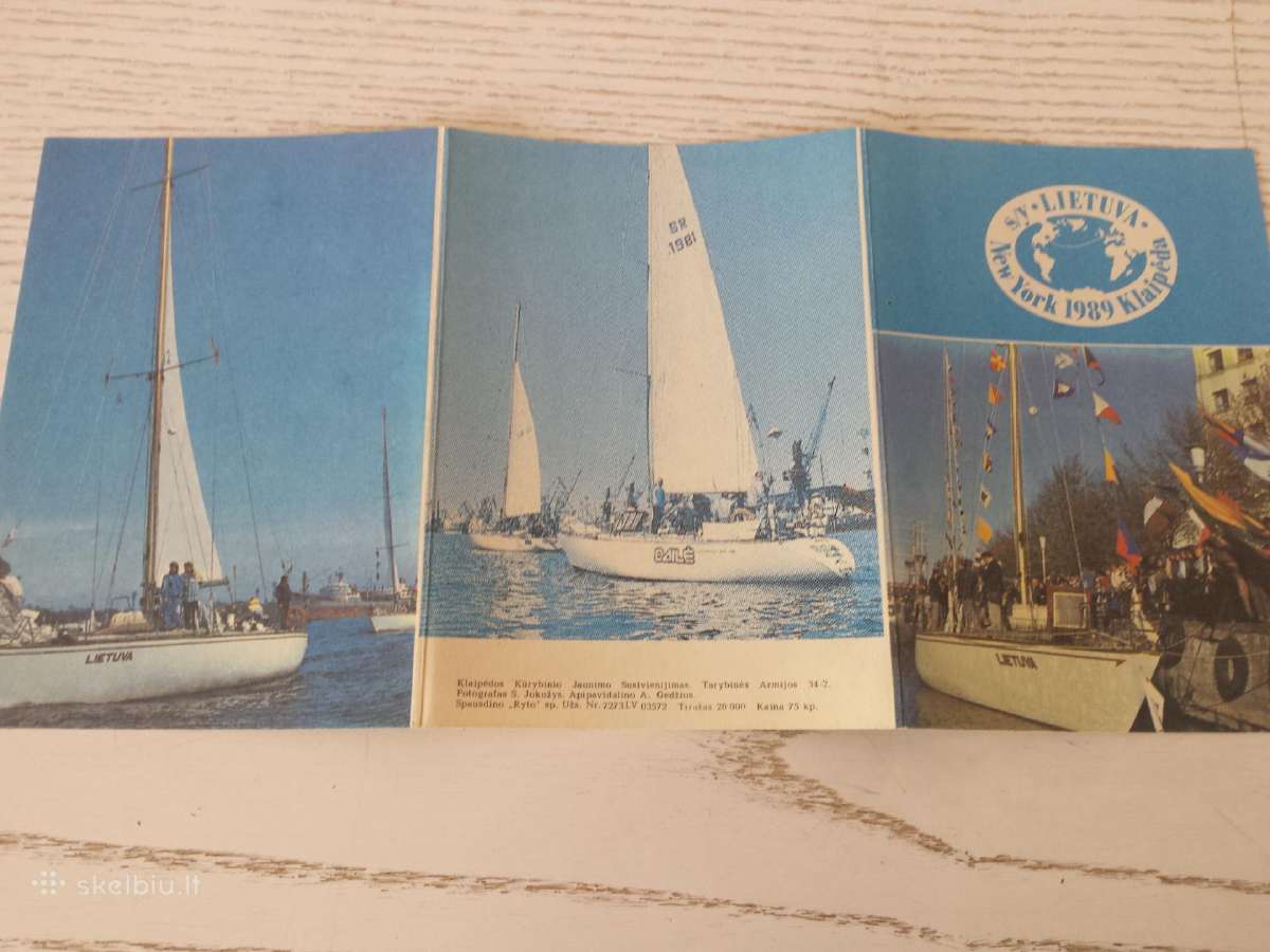 Klaipėda 1989 m. transatlantinis žygis atvirukuose - nuotraukos Nr. 5