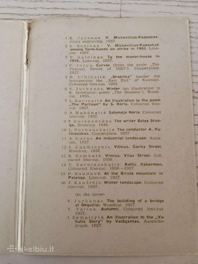 Lietuvių grafikos darbai 1958 m. atvirukuose - nuotraukos Nr. 6