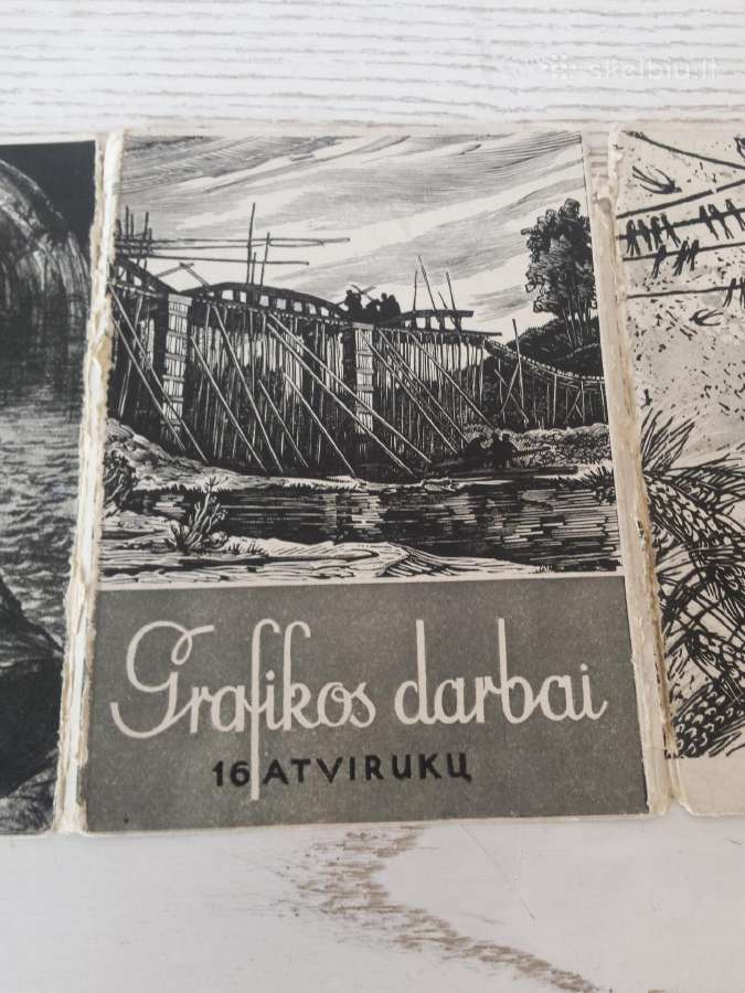 Lietuvių grafikos darbai 1958 m. atvirukuose - nuotraukos Nr. 7