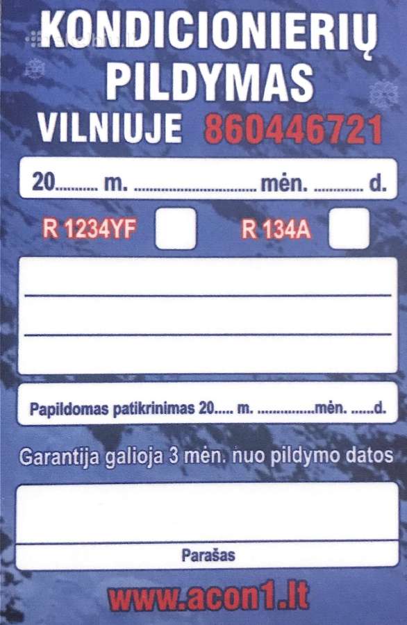 Kokybiškas, Greitas, Pigus Kondicionierių Pildymas - nuotraukos Nr. 2