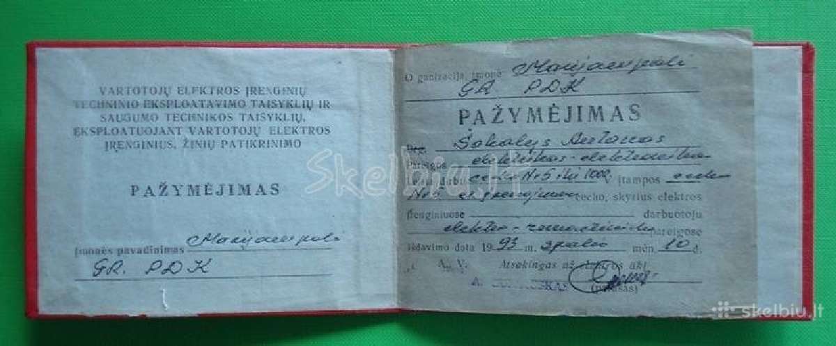 Elektriko pazymejimas - nuotraukos Nr. 2