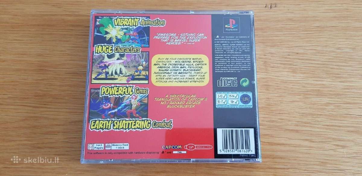Marvel Super Heroes - ps1, ps2, PS3 - nuotraukos Nr. 2
