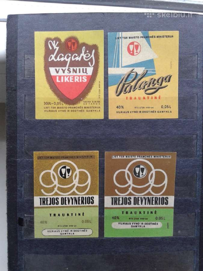 Senos alkoholio etiketės mini - nuotraukos Nr. 2