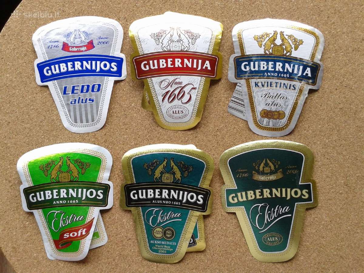 Alaus etiketės ,Gubernija" - nuotraukos Nr. 2