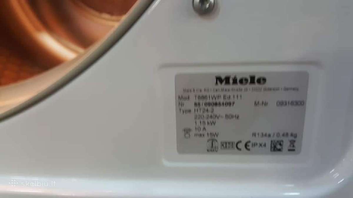 Miele Edition111 komplektas 8kg A++ - nuotraukos Nr. 16