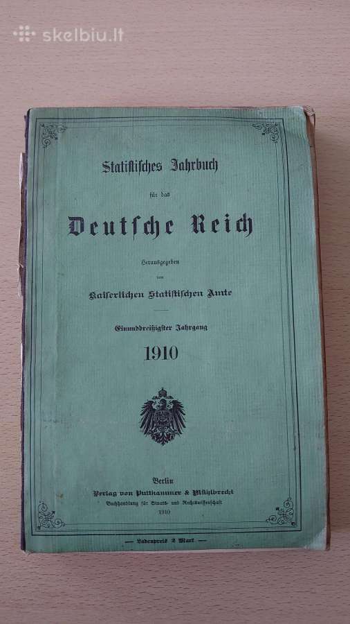 Vokietijos Reicho statistikos metraštis 1910 m.