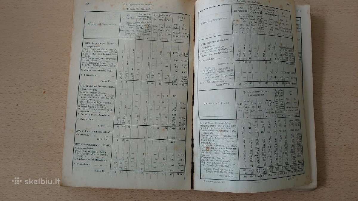 Vokietijos Reicho statistikos metraštis 1910 m. - nuotraukos Nr. 8