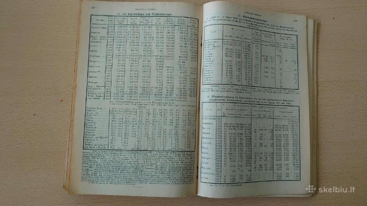 Vokietijos Reicho statistikos metraštis 1910 m. - nuotraukos Nr. 9