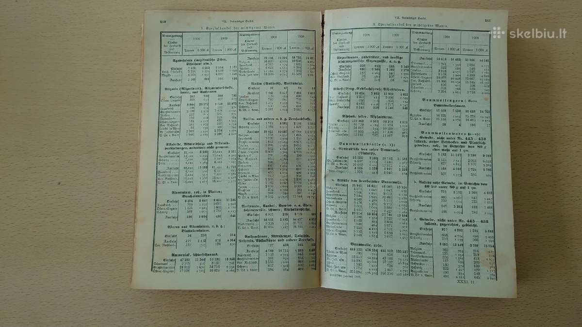 Vokietijos Reicho statistikos metraštis 1910 m. - nuotraukos Nr. 10