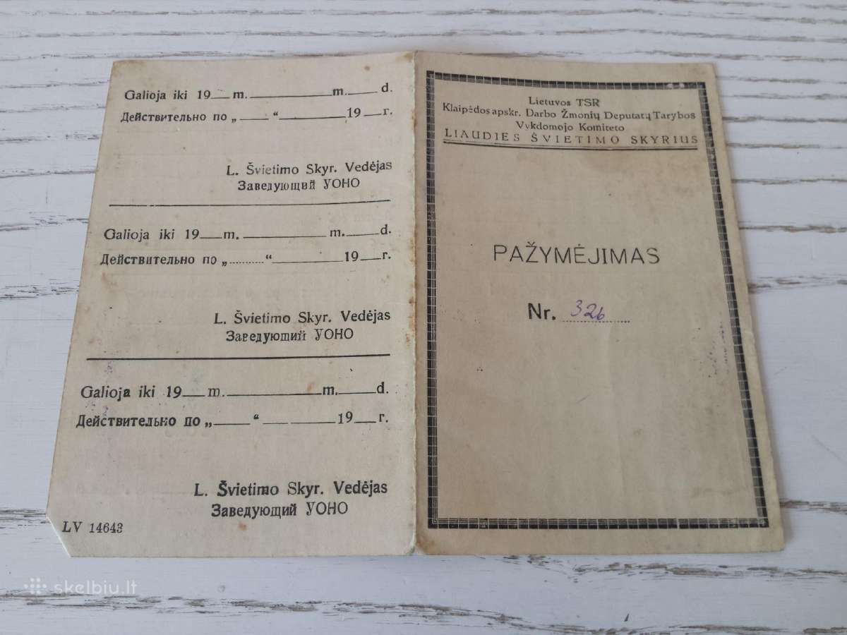 Darbo žmonių pažymėjimas - nuotraukos Nr. 2
