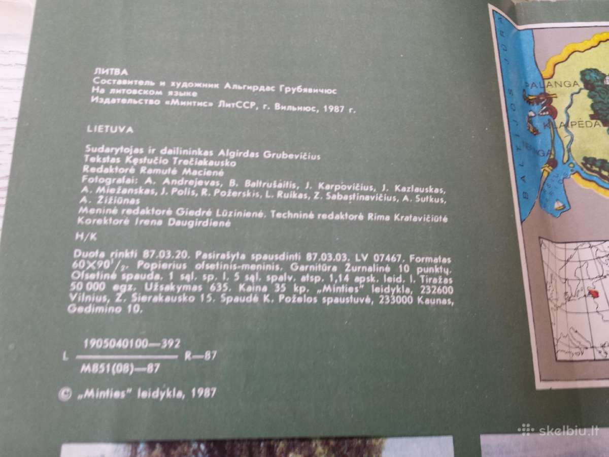 Brošiūra Lietuva 1987 m. - nuotraukos Nr. 4