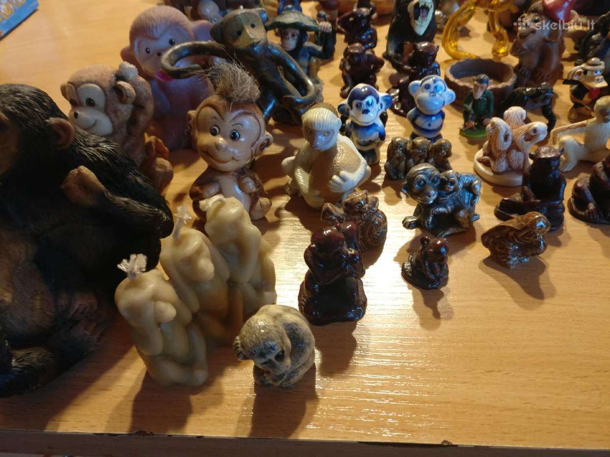 Beždžionių figurelės - nuotraukos Nr. 2