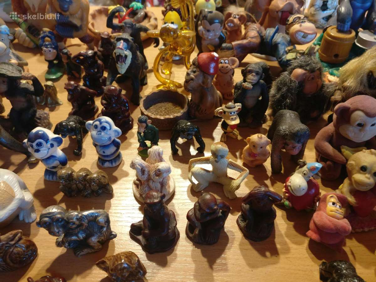 Beždžionių figurelės - nuotraukos Nr. 3