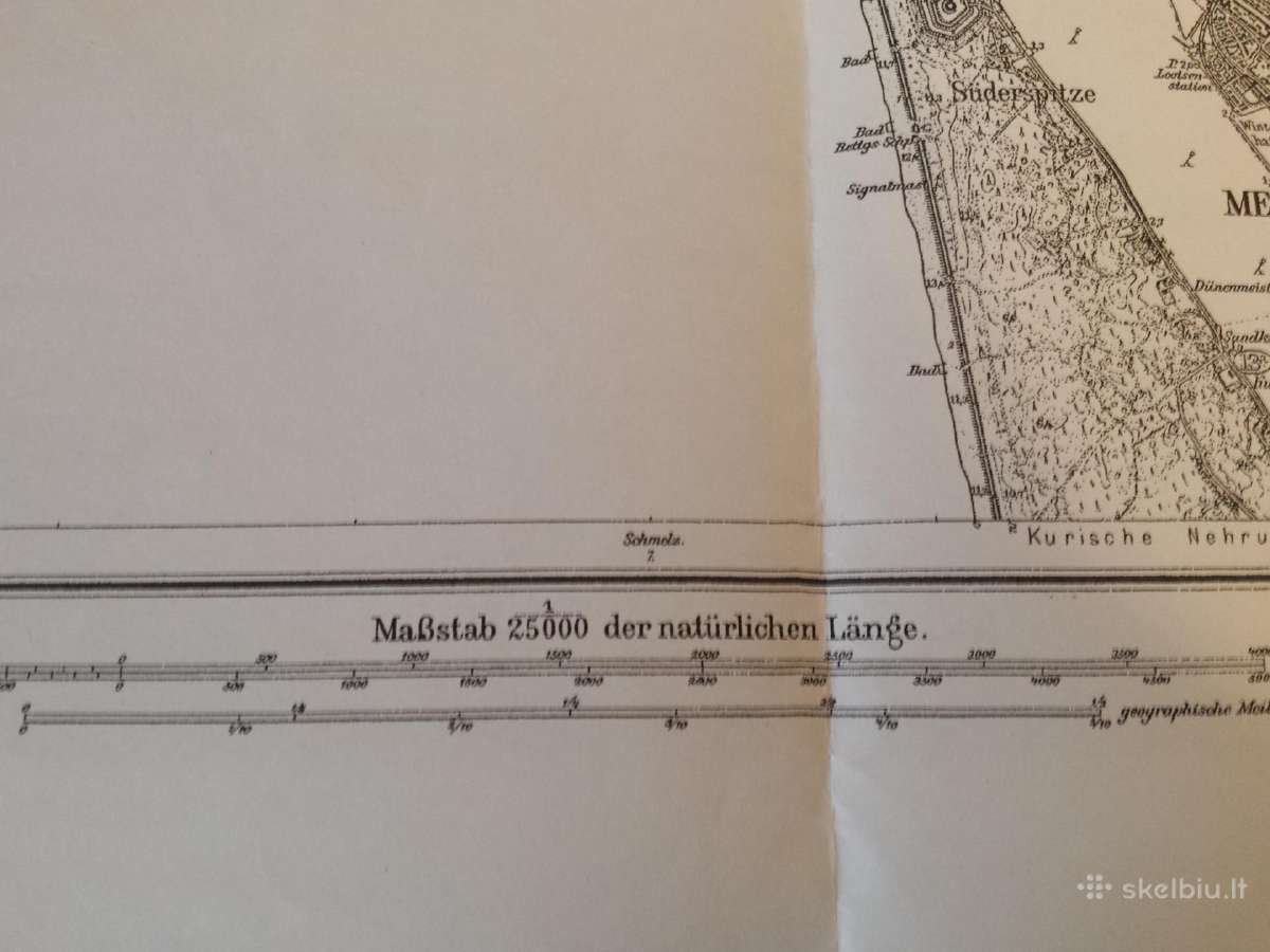 1912 m. Memelio žemėlapio kopija - nuotraukos Nr. 4