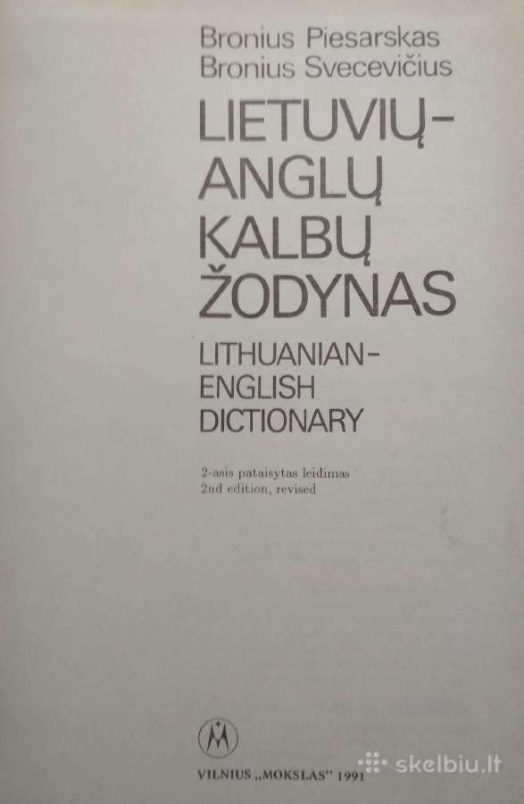 Lietuvių-anglų kalbų žodynas - nuotraukos Nr. 2