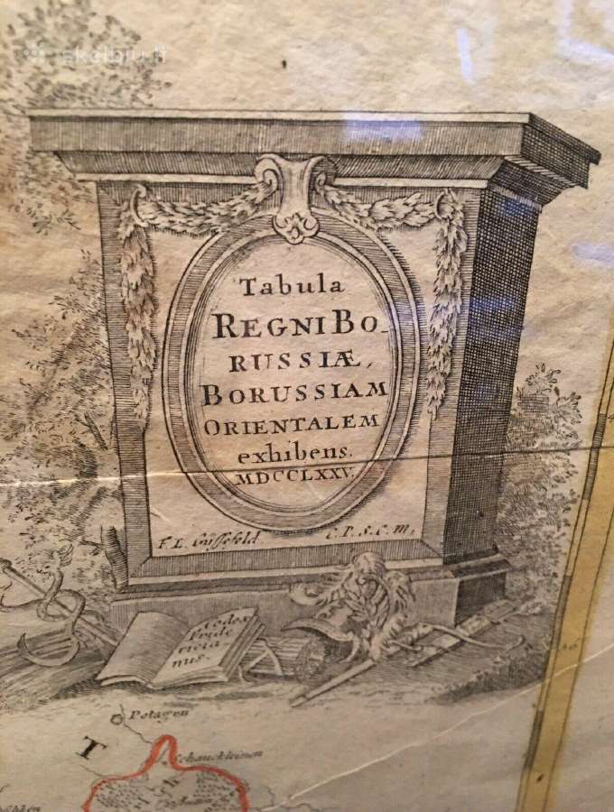 1780 m. originalus Prūsijjos žemėlapis - nuotraukos Nr. 11