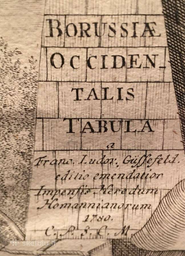 1780 m. originalus Prūsijjos žemėlapis - nuotraukos Nr. 15