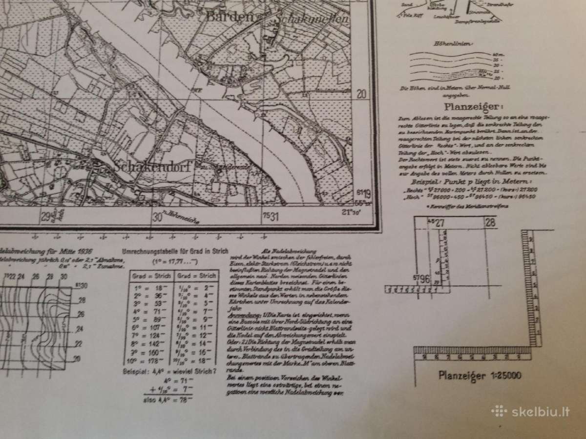 1940 m. Rusnės žemėlapio kopija - nuotraukos Nr. 5